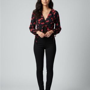 The Kooples La Cerise  Top with Red 🍒 Design